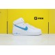 Air force1 07'V8 Mid NIKE Unisex Sneakers White Blue AT4141 102