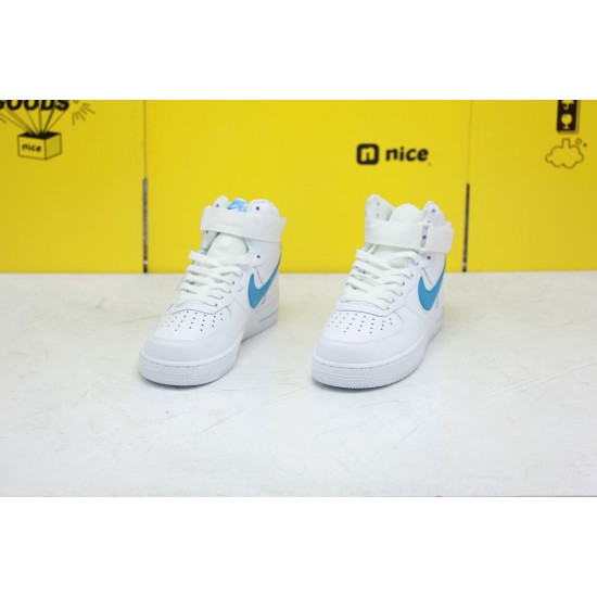 Air force1 07'V8 Mid NIKE Unisex Sneakers White Blue AT4141 102