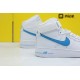 Air force1 07'V8 Mid NIKE Unisex Sneakers White Blue AT4141 102