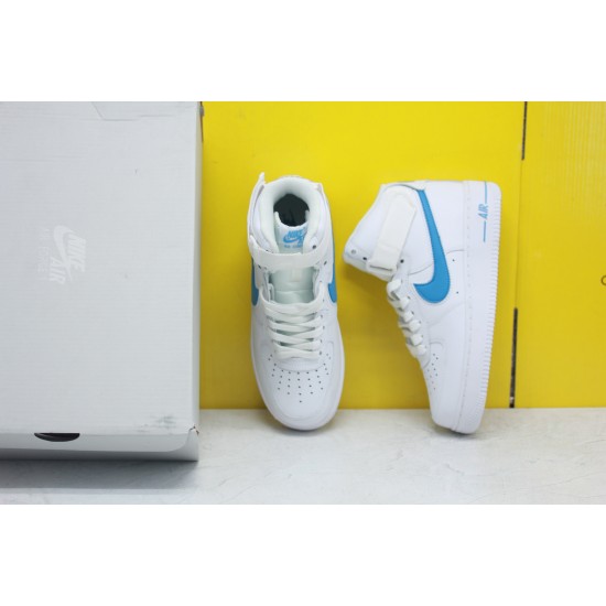 Air force1 07'V8 Mid NIKE Unisex Sneakers White Blue AT4141 102