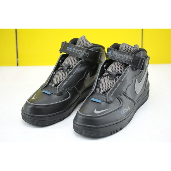 C2H4 x Nike Air Force 1 '07 MID Black Unisex Sneakers 315123-001