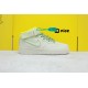 Nike Air Force 1 '07 Mid LV8 3M Green Yellow Mens Sneakers AA1118-012