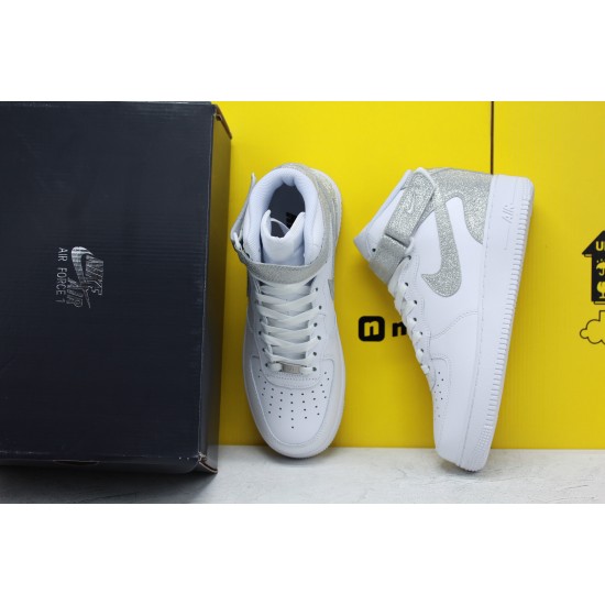 Nike Air Force 1 '07 Mid White Grey Unisex Sneakers 315123-118