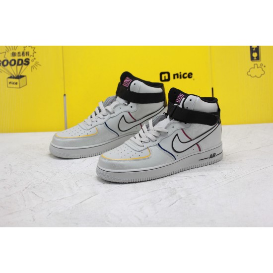 Nike Air Force 1 07 Mid Day of the Dead Unisex Sneakers Grey Black CT1138-100