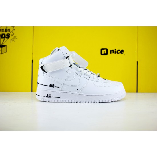 Nike Air Force 1 High Dual Air White Black CJ1385 100 Unisex Running Shoes