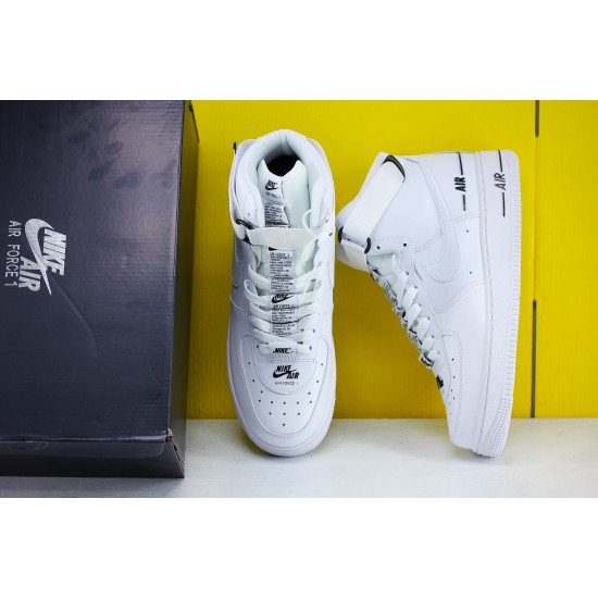 Nike Air Force 1 High Dual Air White Black CJ1385 100 Unisex Running Shoes