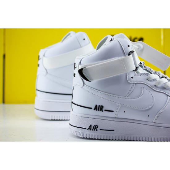 Nike Air Force 1 High Dual Air White Black CJ1385 100 Unisex Running Shoes