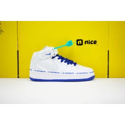 Nike Air Force 1 Mid Blue Grey CT1206-600 Unisex AF1 Running Shoes