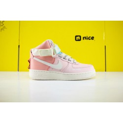 Nike Air Force 1 Mid Pink Beige CQ4810-621 Womens Running Shoes