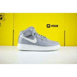 Nike Air Force 1 Mid Silver Beige 215123 033 Unisex Running Shoes