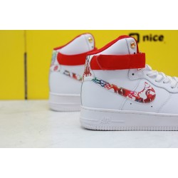 Nike Air Force 1 Mid Year of the Rat CNY White Red Unisex Sneakers CU2980-193