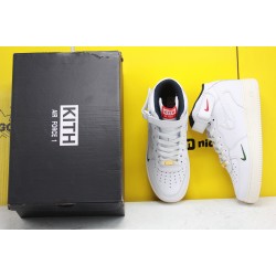 Nike Air Force1 Mid Ronnie Fieg White Red Blue Unisex Sneakers CU2980-195