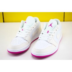 Air Jordan 1 Low White Purple CV3043 ID AJ1 Unisex Jordan Sneakers