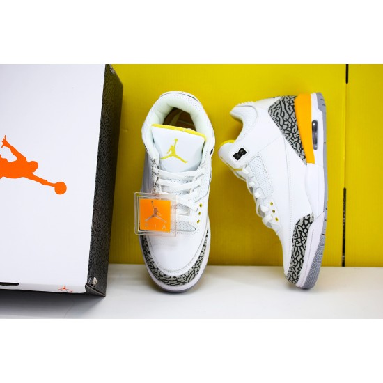 Air Jordan 3 Retro Laser Orange CK9246-108 AJ3 Mens Jordan Sneakers