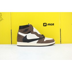 Nike Air Jordan 1 Retro High OG AJ1 Unisex Basketball Shoes Brown White Black CD4487-100