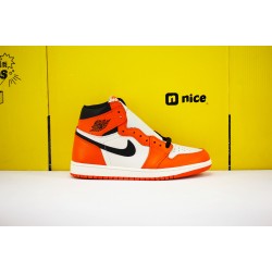 Nike Air Jordan 1 Retro High OG AJ1 Unisex Basketball Shoes Orange White Black 555088-113