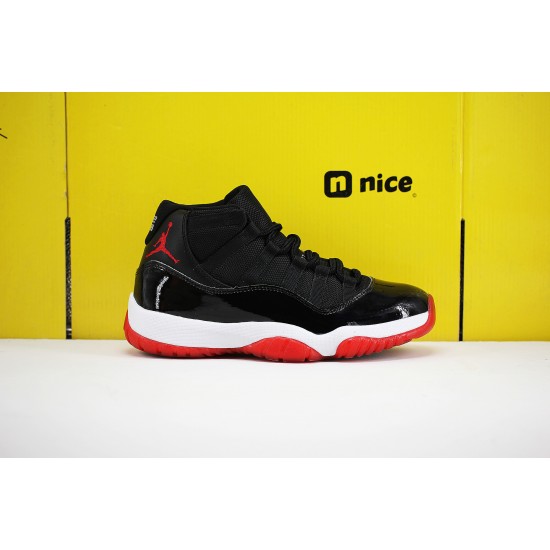 Nike Air Jordan 11 Bred AJ11 Mens Basketball Shoes Black Red 378037 061