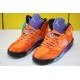 Nike Air Jordan 5 Fresh Prince Unisex Basketball Shoes Orange Purple 136027 007