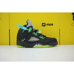 Nike Air Jordan 5 quai54 AJ5 Unisex Basketball Shoes Black Green 255054 511