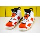 Nike Air Jordan 6 Gatorade Unisex Sneakers White Red Black Basketball Shoes 384664-145