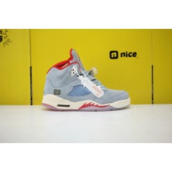 Trophy Room x Air Jordan 5 Ice Blue AJ5 Unisex Basketball Shoes CI1899-400