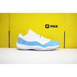 Nike Air Jordan 11 AJ11 Low Mens Basketball Shoes White Blue 136053 141