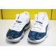 Nike Air Jordan 11 AJ11 Low Mens Basketball Shoes White Snake Skin Blue CD6846 102