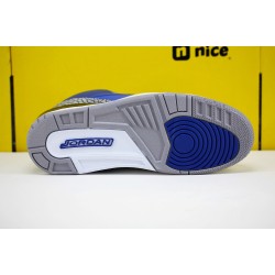Nike Air Jordan 3 AJ3 Mens Basketball Shoes Blue Grey Black CT8532-400