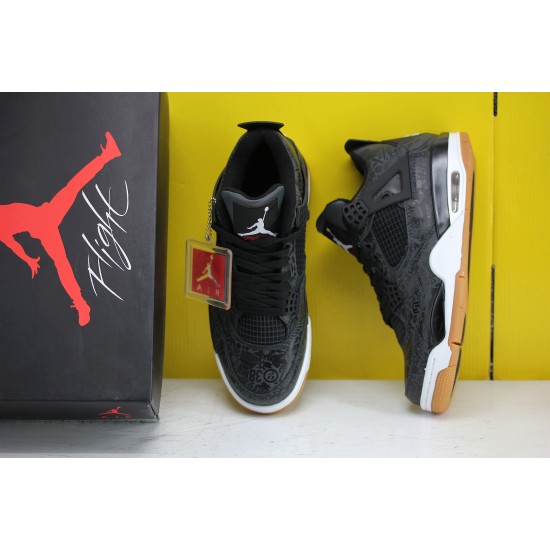 Nike Air Jordan 4 Black Laser Mens Basketball Shoes CI1184-001