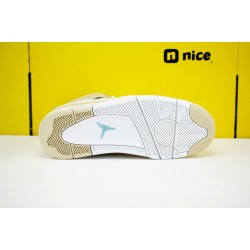 Nike Air Jordan 4 Linen Mens Basketball Shoes White Beige 487724-118