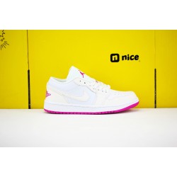 Nike Wmns Air Jordan 1 AJ1 Low Womens Basketball Shoes White Purple 555112-iD