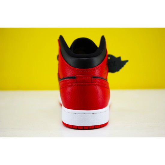 Air Jordan 1 Mid Banned 2020 554725 074 AJ1 Unisex Jordan Sneakers