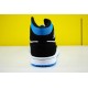 Air Jordan 1 Mid Black White Blue BQ6472-102 AJ1 Unisex Jordan Sneakers