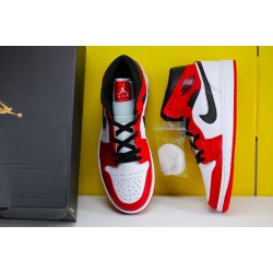 Air Jordan 1 Mid Chicago 2020 554725 173 AJ1 Unisex Jordan Sneakers