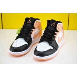 Air Jordan 1 Mid Crimson Tint 554724 133 AJ1 Unisex Jordan Sneakers