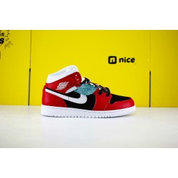 Air Jordan 1 Mid Gym Red Black BQ6472-601 AJ1 Unisex Jordan Sneakers