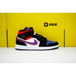 Air Jordan 1 Mid Lakers Top 3 852542 005 AJ1 Unisex Jordan Sneakers