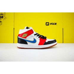 Air Jordan 1 Mid Let Her Man DC1426 100 AJ1 Unisex Jordan Sneakers