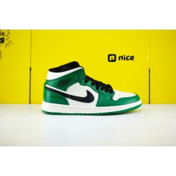 Air Jordan 1 Mid Pine Green 852542-301 AJ1 Unisex Jordan Sneakers