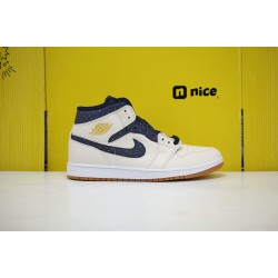 Nike Air Jordan 1 Mid AJ1 Unisex Basketball Shoes AH6342-104