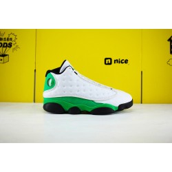 Air Jordan 13 Retro White Lucky Green 414571-113 Mens Jordan Sneakers