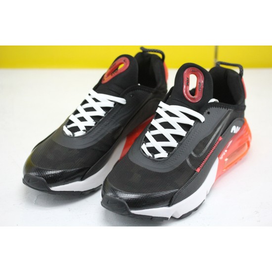 Nike Air Max 2090 Unisex Running Shoes Black White Red CT7695-110