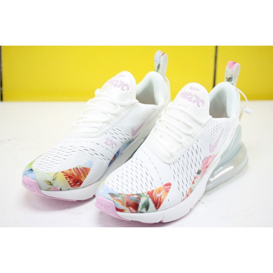 Nike Air Max 270 Flyknit Unisex Running Shoes White AT6819-100