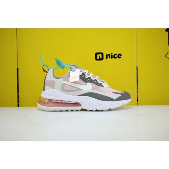 Nike Air Max 270 React Plum Chalk Mauve 270 Womens Sneakers Pink Grey White CI3899-500