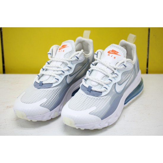 Nike Air Max 270 React Unisex Sneakers White Grey Blue CT1265 300