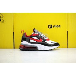 Nike Air Max 270 React Unisex Sneakers White Red Black CI3866-002