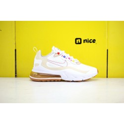 Nike Air Max 270 React Womens Sneakers White Cream CQ0208 101