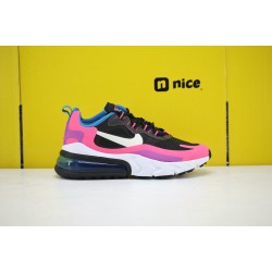 Nike Air Max 270 React Womens Sneakers White Pink Black Blue BQ0101 001