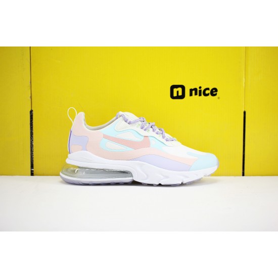 Nike Air Max 270 React Womens Sneakers White Pink Blue CQ4805 146