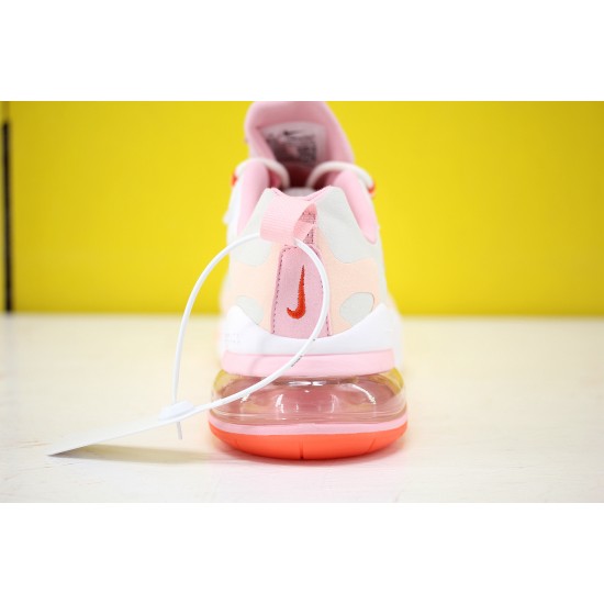 Nike Air Max 270 React Womens Sneakers White Pink CJ0619-103